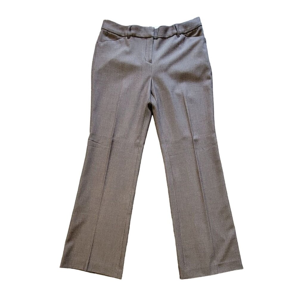 Vivienne Tam Womens Size 10 Brown Toupe Dress Pants Low Rise